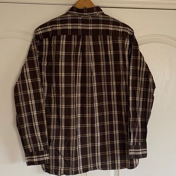 TOMMY HILFIGER Plaid long sleeve men’s button down sirt - Picture 3 of 4